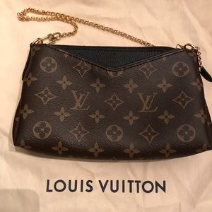 Authentic Louis Vuitton Pallas Clutch Nior
